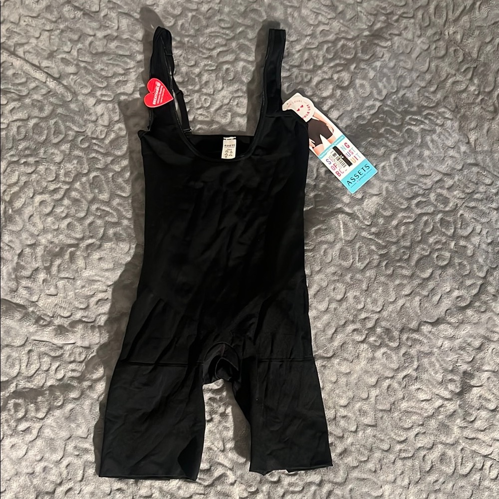 Black Shapewear Assets Bodysuit by Spanx Large